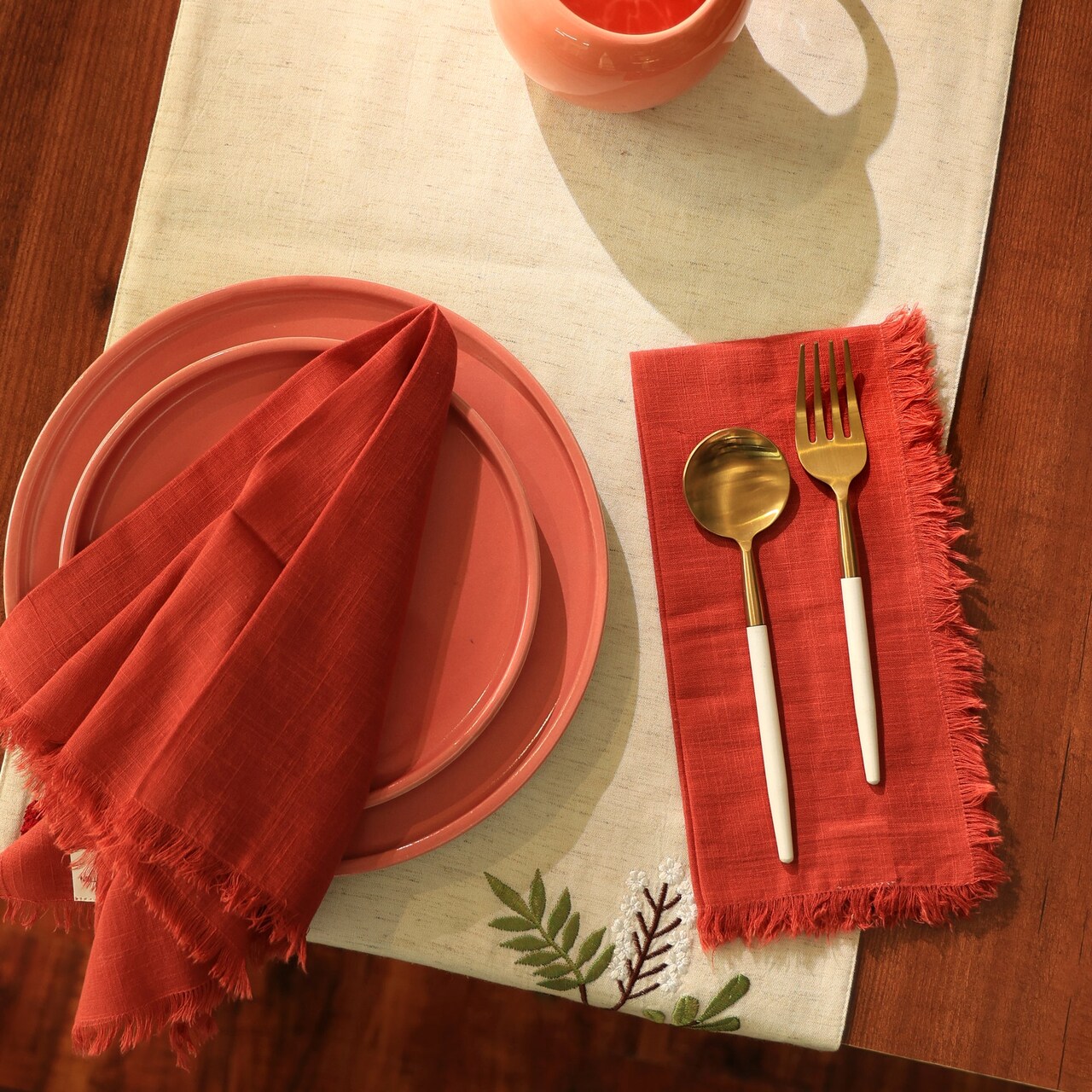 Premium 100% Cotton Napkin Cloth – Set of 4 Reusable, Soft & Durable Napkin Cloth for Dining Table & Special Occasions